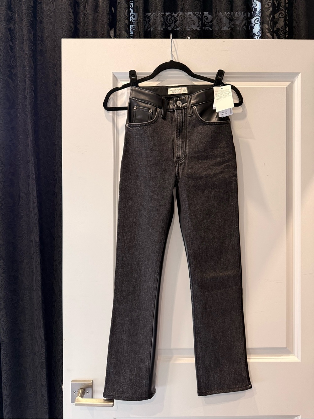 Abercrombie Mixed Fabric Jeans NWT